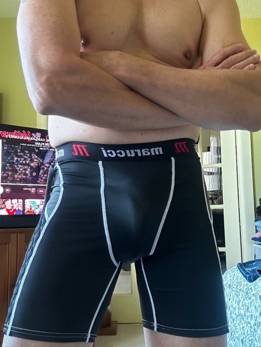 Brand New w/Tags MARUCCI Men’s ELITE Padded Slider COMPRESSION SHORTS Size M